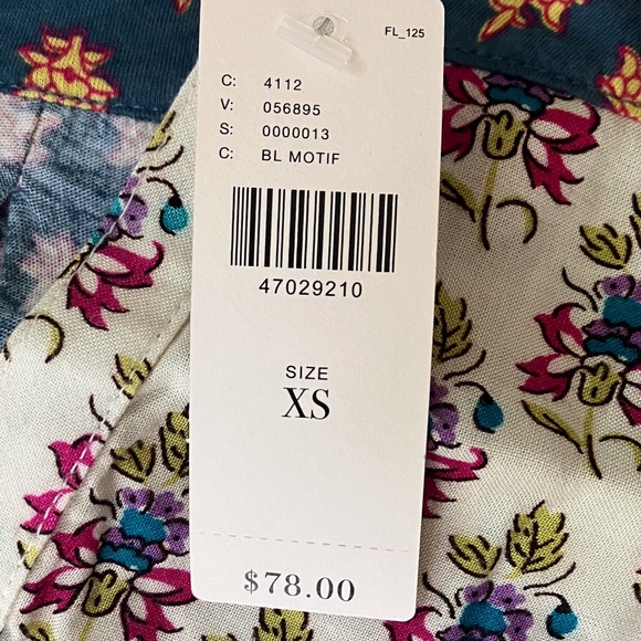 NWT - Anthro Maeve 3/4 Sleeve Floral Top XS - Picture 11 of 11